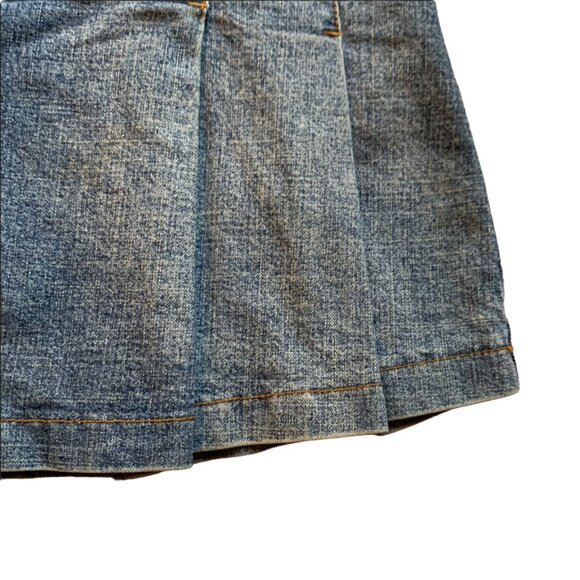 REQUEST - Denim - Blue Jeans Mini pleated skirt with zip details - medium - Picture 6 of 12